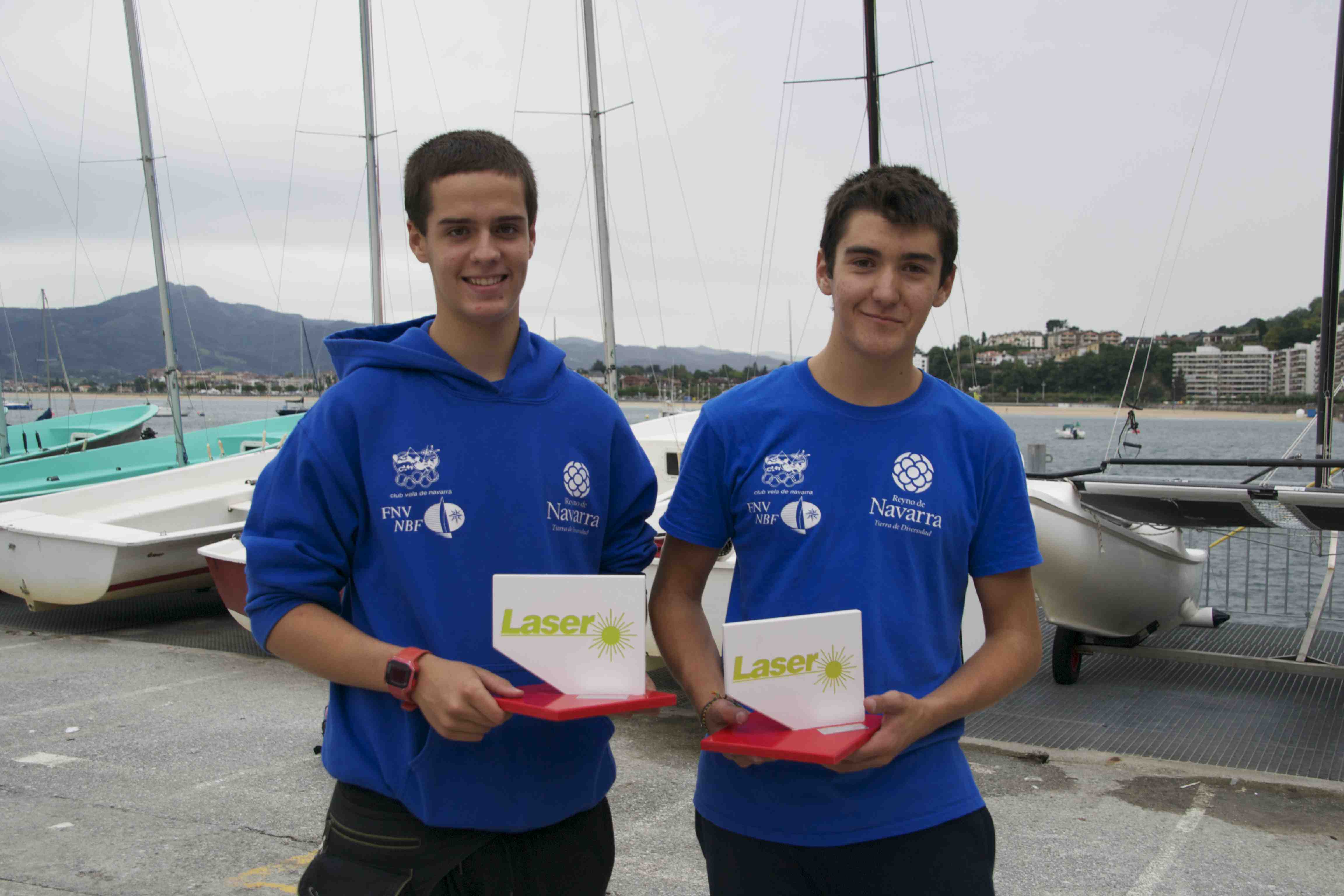 PODIUM PARA LOS NAVARROS DE LASER 4,7 EN HONDARRIBIA