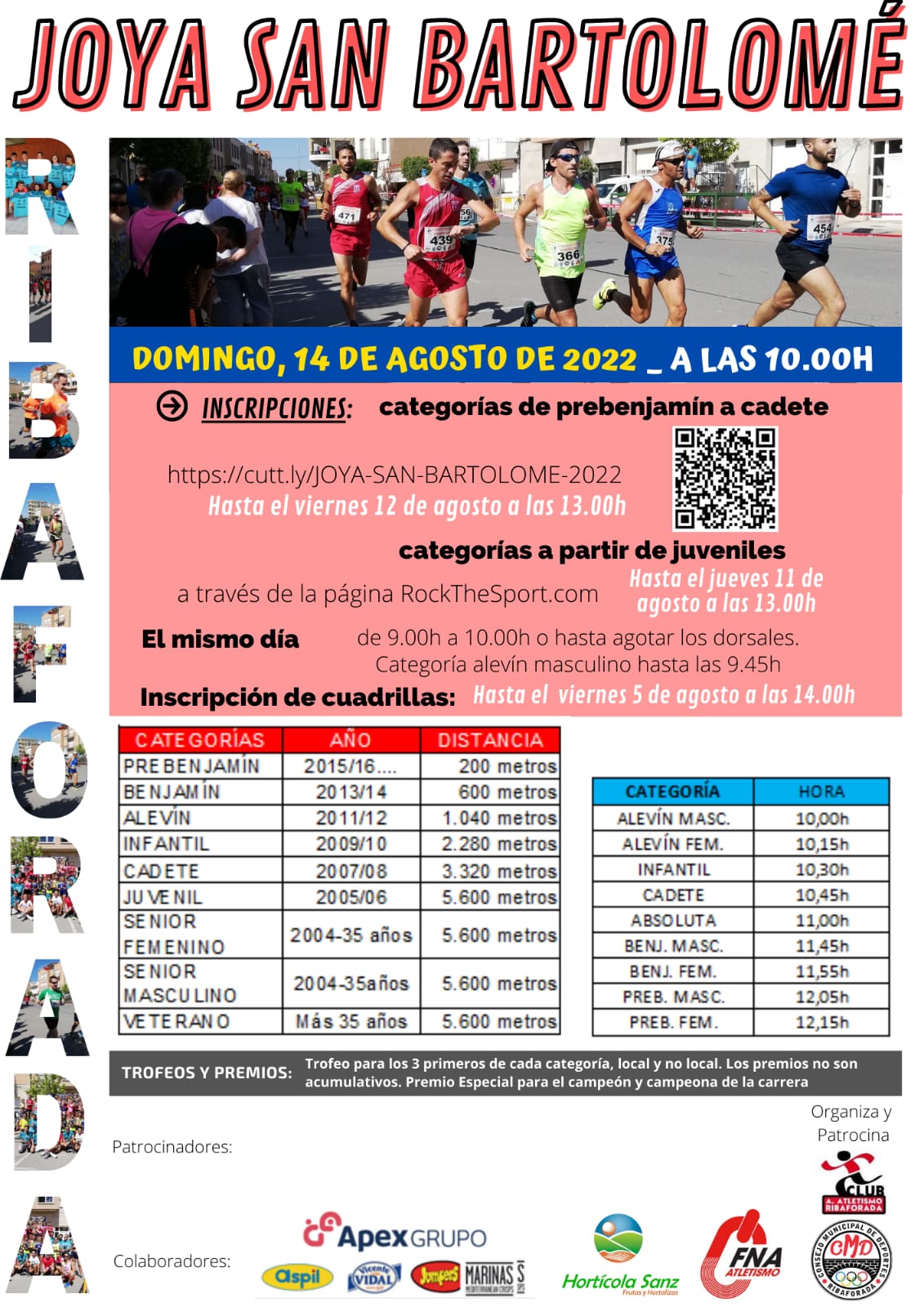 Competiciones de Ruta en el mes  agosto