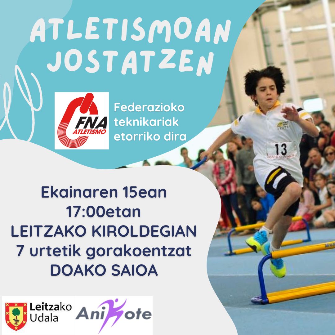 Jugando al Atletismo en Leitza