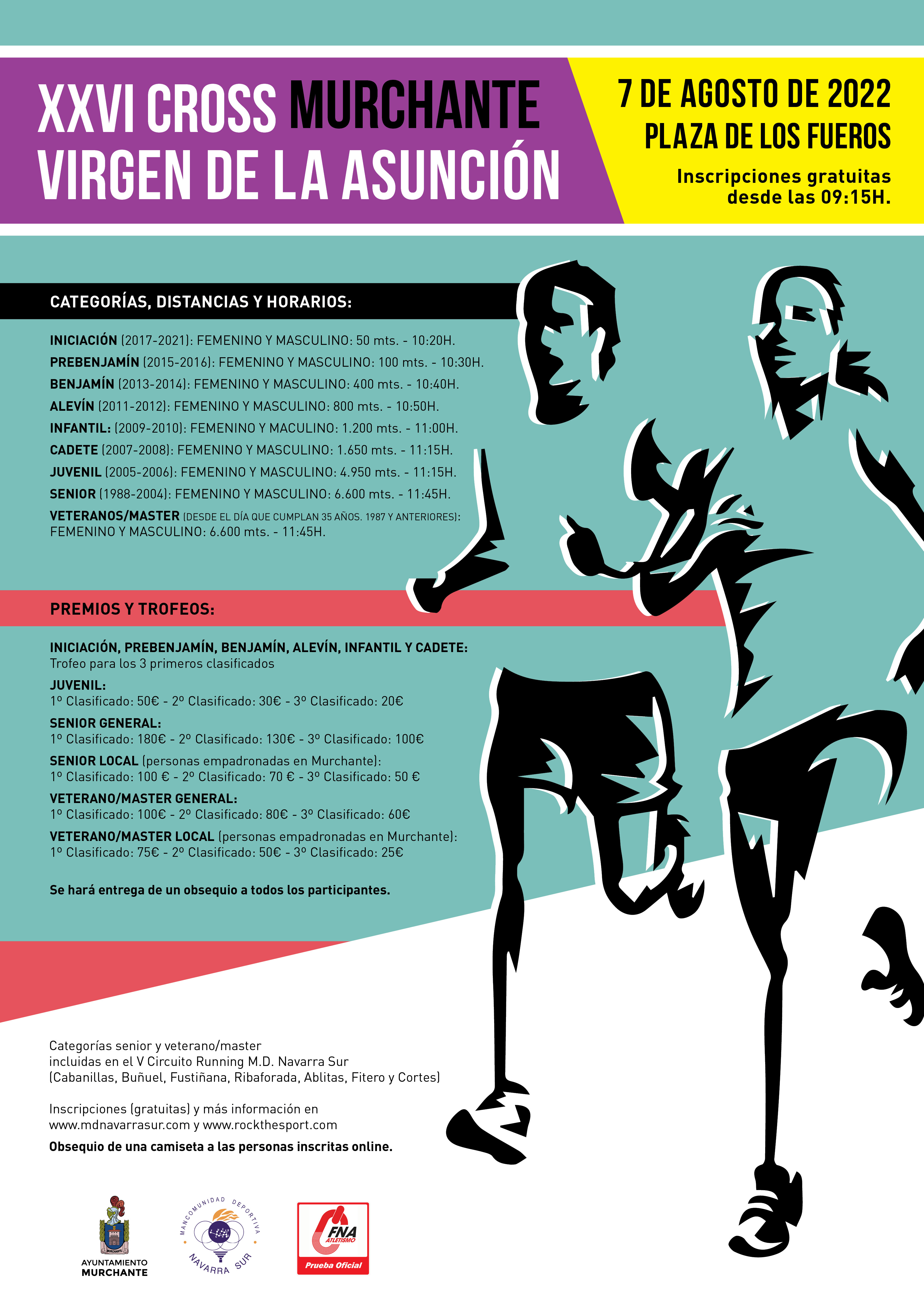 Competiciones de Ruta en el mes  agosto