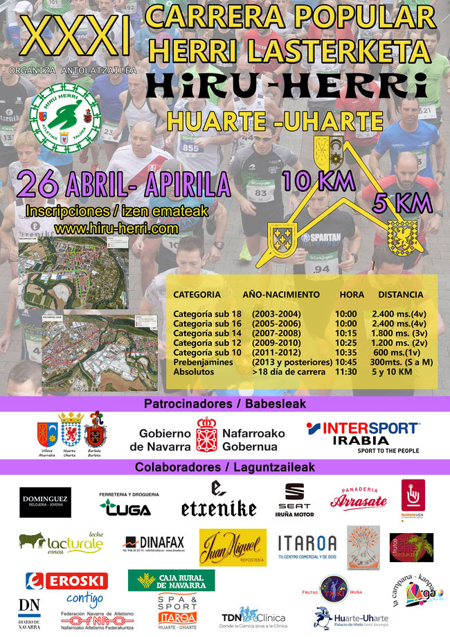 Cancelaci&oacute;n XXXI Carrera Popular Hiru-Herri 2020