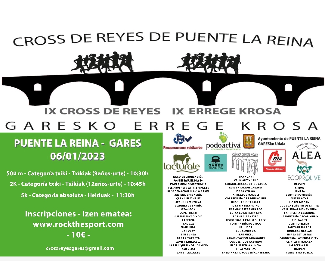 Cross de Reyes Puente la Reina/Gares