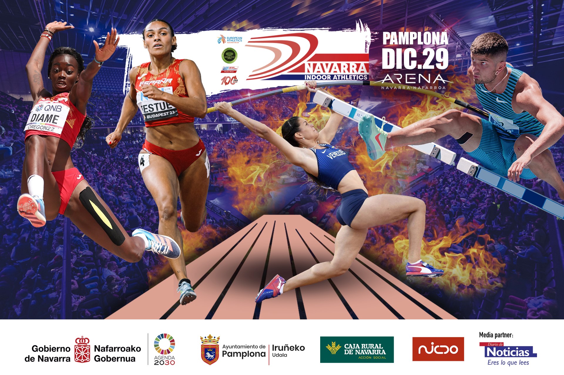 Listas de salida Navarra Indoor Athletics