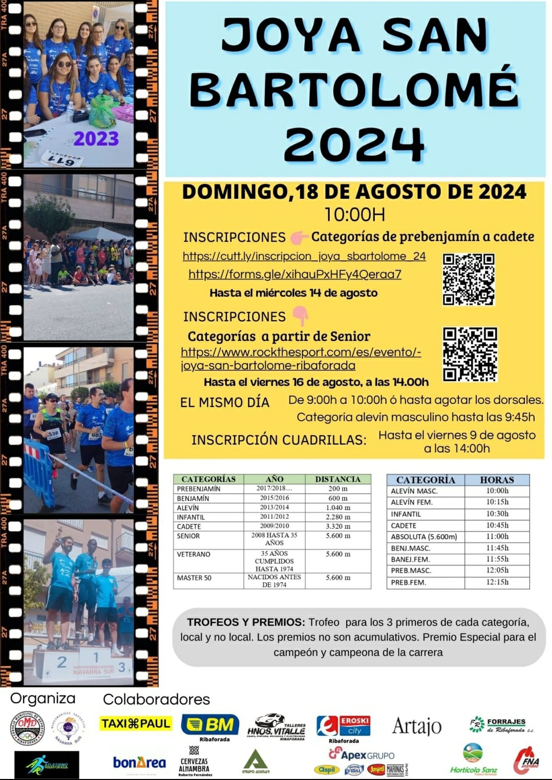 Próximas competiciones Ruta y Trail