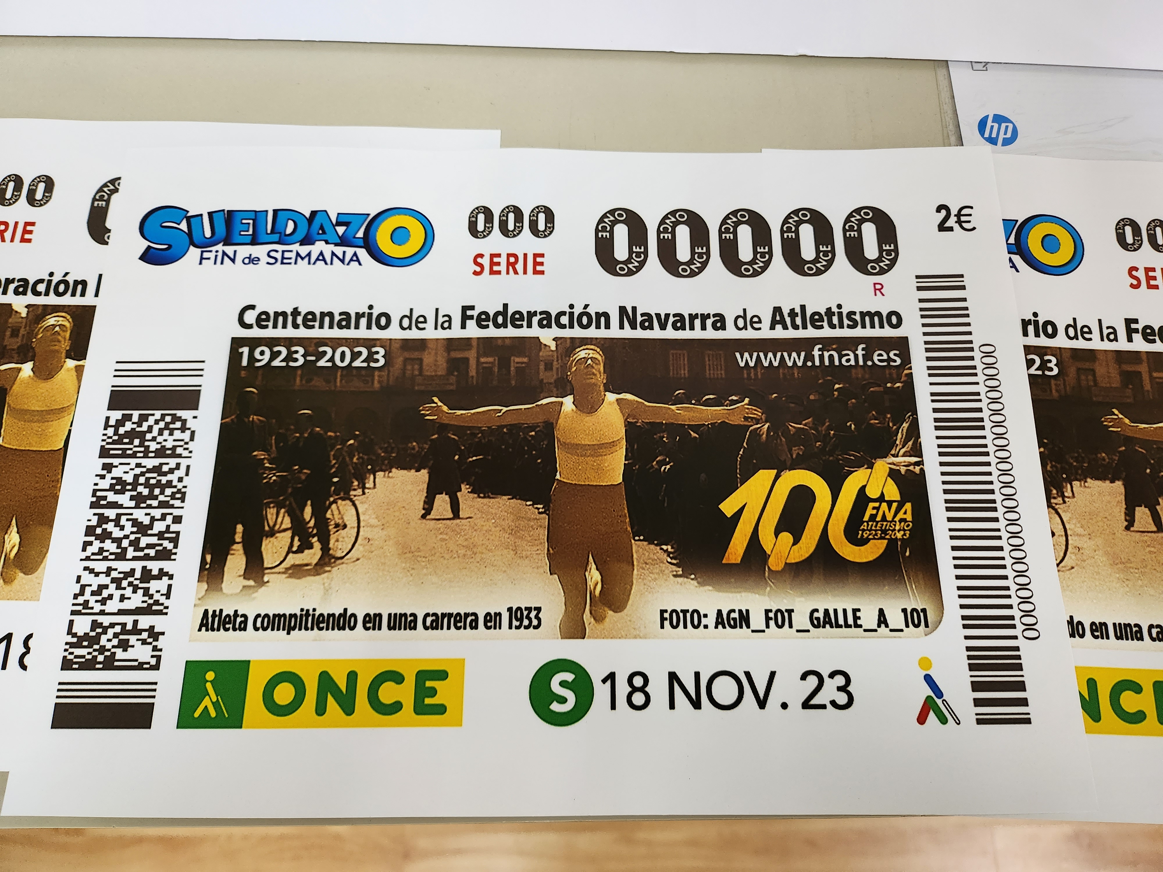 cupón de la ONCE del Centenario de la FNA