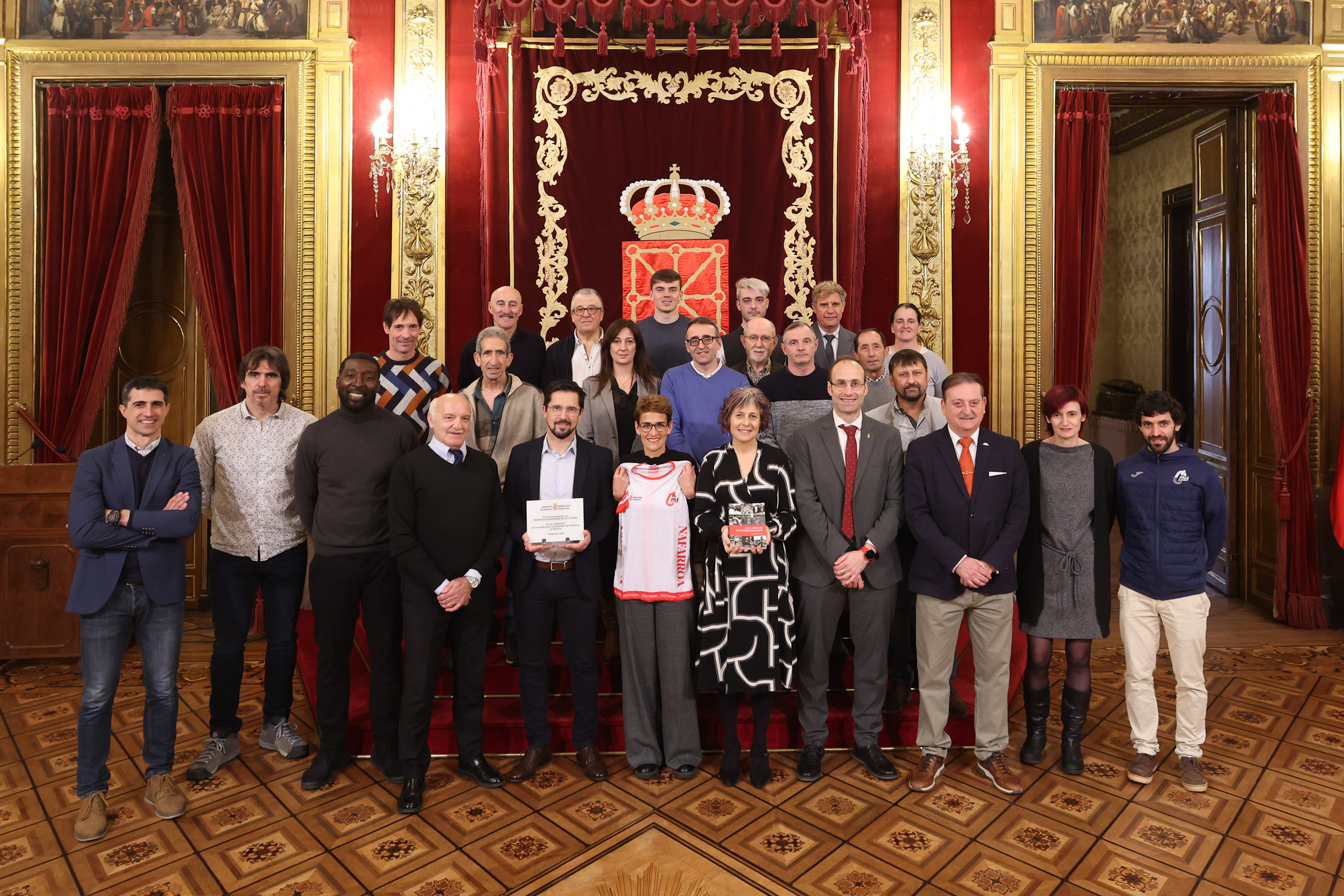 Recepci&oacute;n del Gobierno de Navarra por el Centenario
