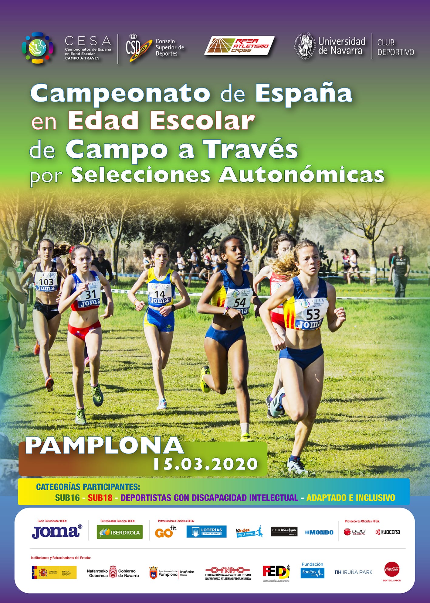 SELECCI&Oacute;N DEFINITIVA CAMPEONATO DE ESPA&Ntilde;A CSD DE CAMPO A TRAV&Eacute;S SUB 16 Y SUB 18