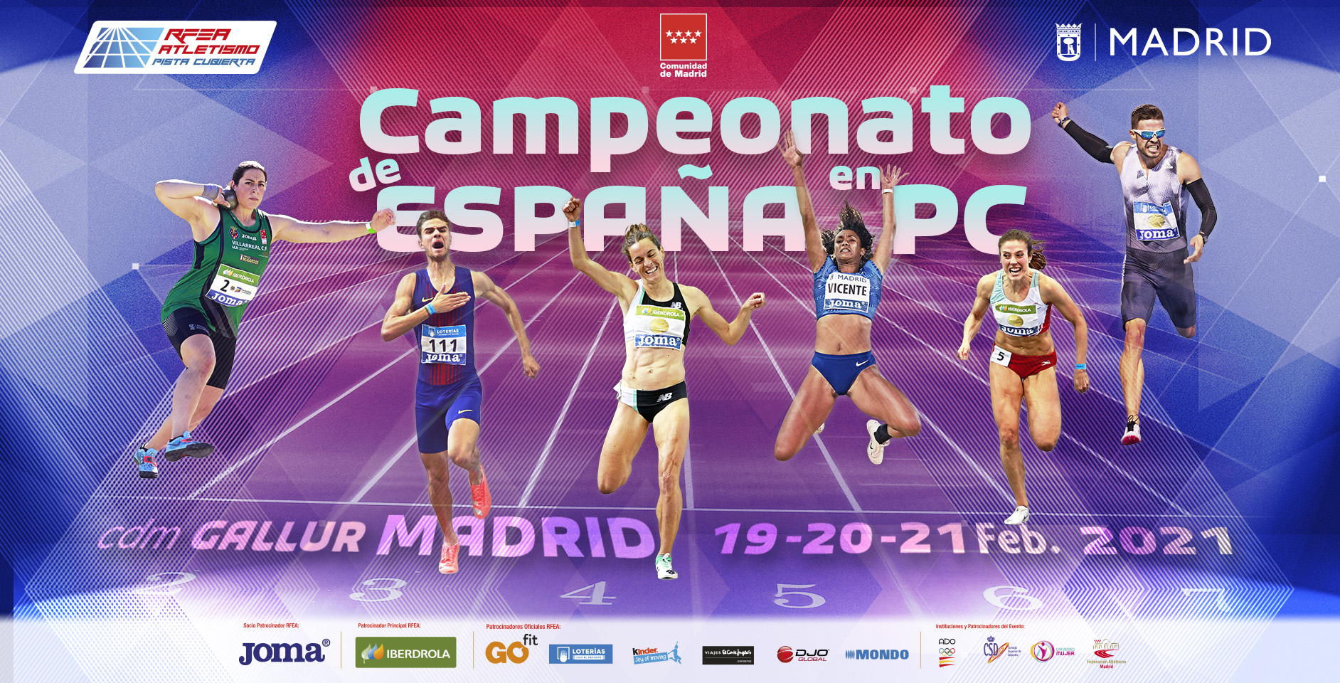 11 ATLETAS NAVARROS EN EL CAMPEONATO DE ESPA&Ntilde;A ABSOLUTO EN PISTA CUBIERTA