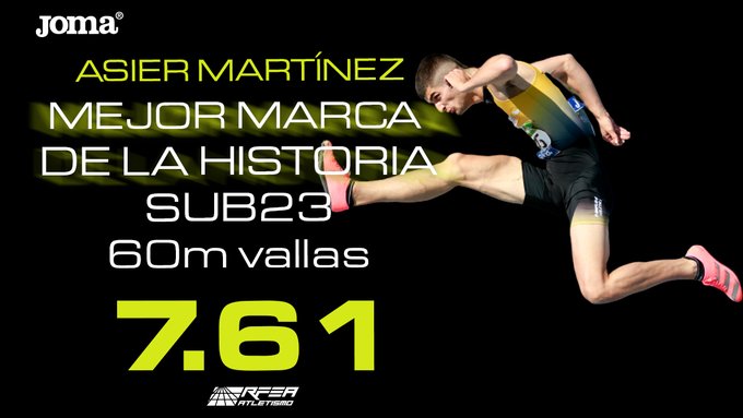 Asier Mart&iacute;nez 7.61 en el World Indoor Tour de Madrid y seleccionado para el europeo de Polonia de PC