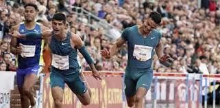Asier Martinez en la final de la Diamond League