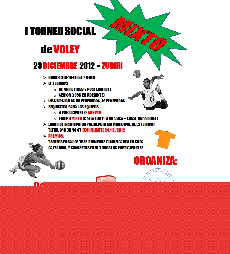 I TORNEO SOCIAL de VOLEY ZUBIRI