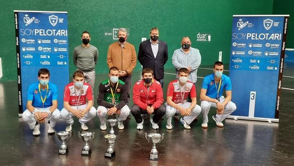 Navarra vencedora absoluta del Campeonato de España Sub 23 de Federaciones en Frontón de 36 metros.