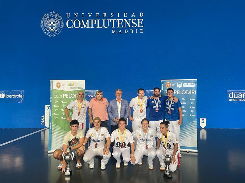Noain Subcampe&oacute;n en el Campeonato de Espa&ntilde;a de Clubes de Cesta Punta en Front&oacute;n de 54 metros.