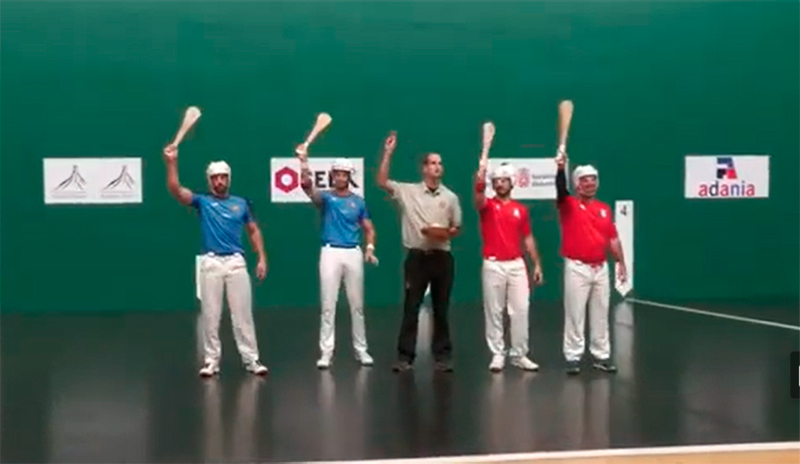 Navarra no falla en la Primera Jornada del Campeonato de Federaciones Absoluto en Front&oacute;n de 36 Metros