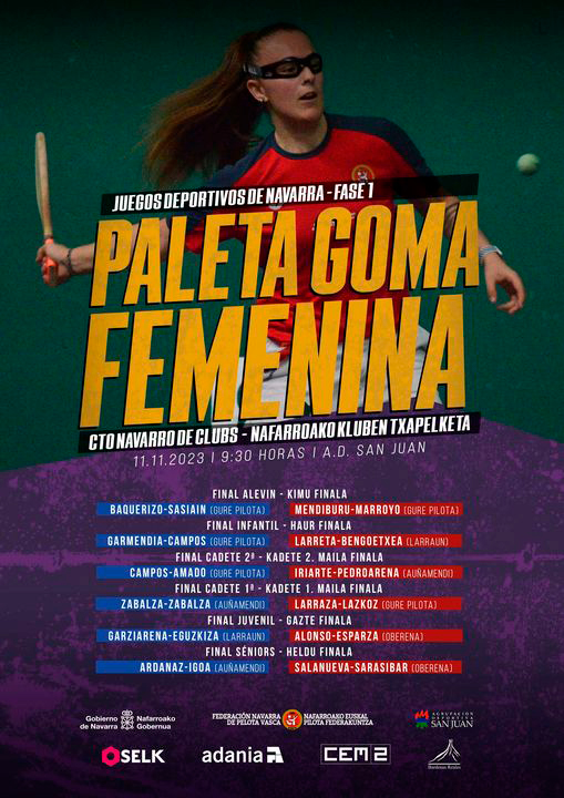 Finales del Campeonato Navarro de Clubes de Paleta Goma Femenina