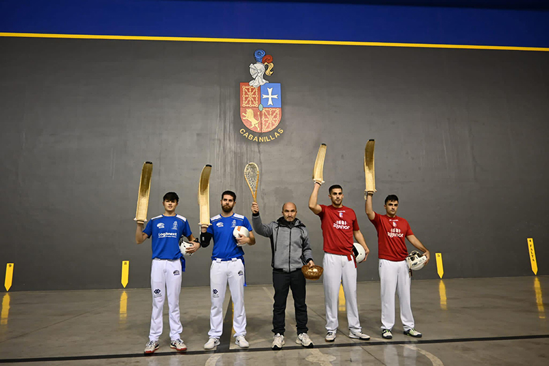 Cabanillas y Noain se reparten los títulos del Campeonato Navarro de Clubes por Parejas de Cesta Punta