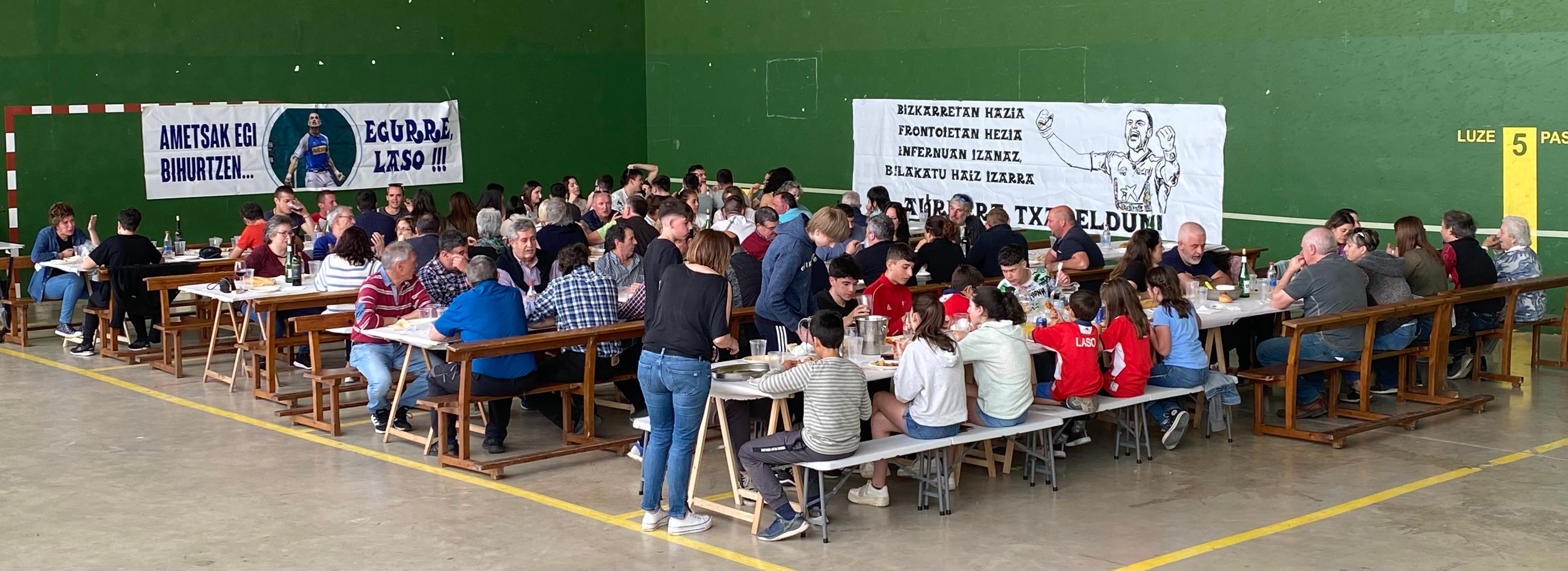 Cálido homenaje a Unai Laso en Bizkarreta - Gerendian