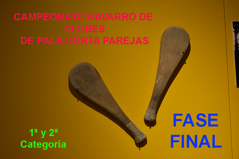 Definidas las finales del Campeonato Navarro de Clubes de Pala Corta por Parejas.