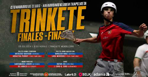 Ya tenemos finalistas del Campeonato Navarro de clubes de Trinkete