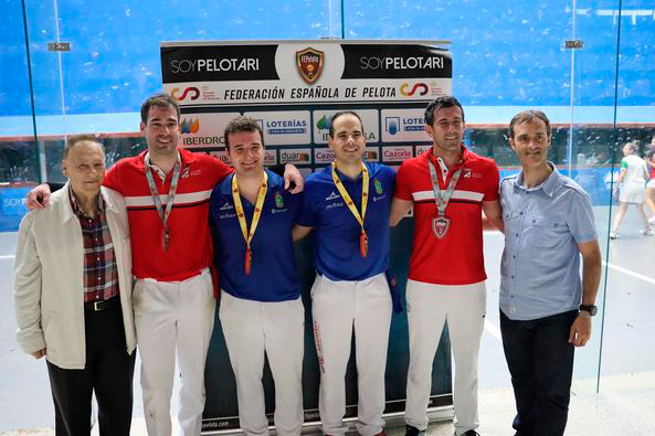 Doble victoria navarra en el Campeonato de Espa&ntilde;a de Clubes de Trinquete