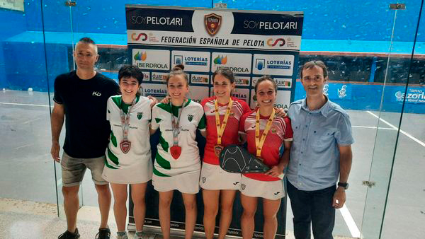 Doble victoria navarra en el Campeonato de España de Clubes de Trinquete