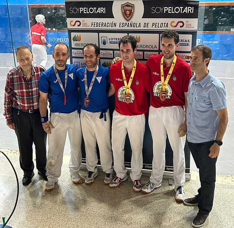 Doble victoria navarra en el Campeonato de España de Clubes de Trinquete