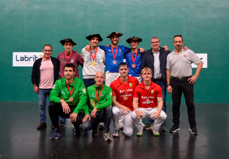 Doblete del CD Amaya en el Campeonato Navarro de Clubes de Paleta Cuero