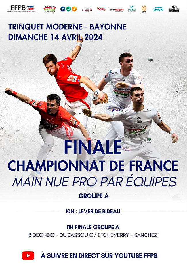 Luis S&aacute;nchez disputar&aacute; la final del Campeonato de Francia de Trinkete Mano Parejas