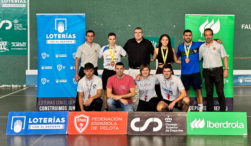 Pleno Navarro en el Campeonato de Espa&ntilde;a de Frontball