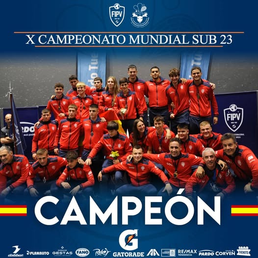 España, con 16 navarros en sus filas, Campeona del Mundo de Trinquete Sub 23