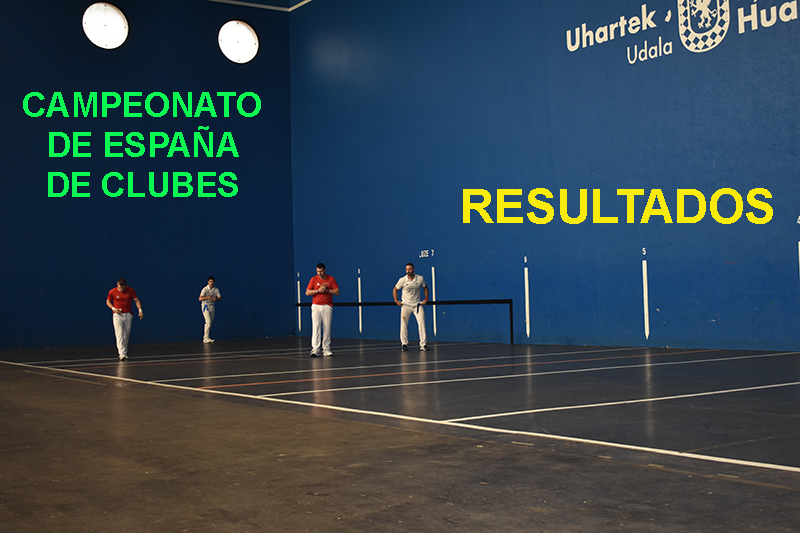 Resultados y clasificaciones del Campeonato de Espa&ntilde;a de Clubes