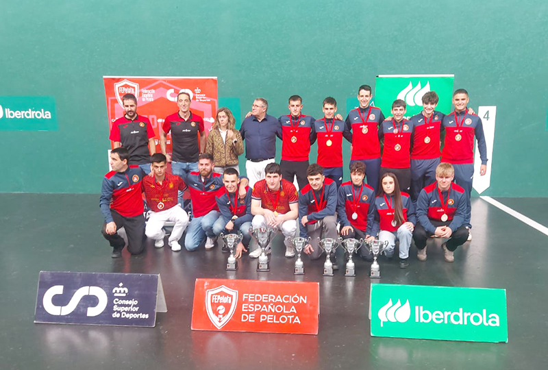 Navarra domina el Campeonato de Espa&ntilde;a de Federaciones Sub 22 en Front&oacute;n de 36 Metros