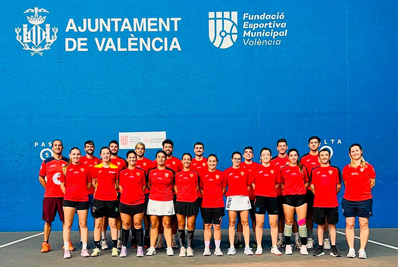 Maider Ardanaz  y Elena Agull&oacute; en la Preselecci&oacute;n de 30 metros