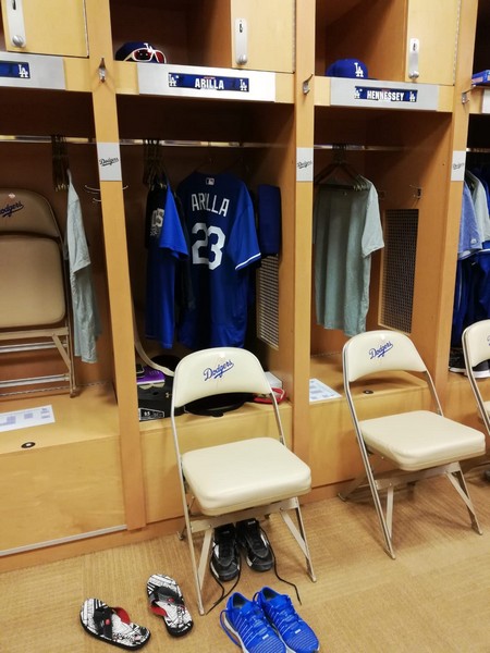 Javier Arilla en el Campus de Los Dodgers