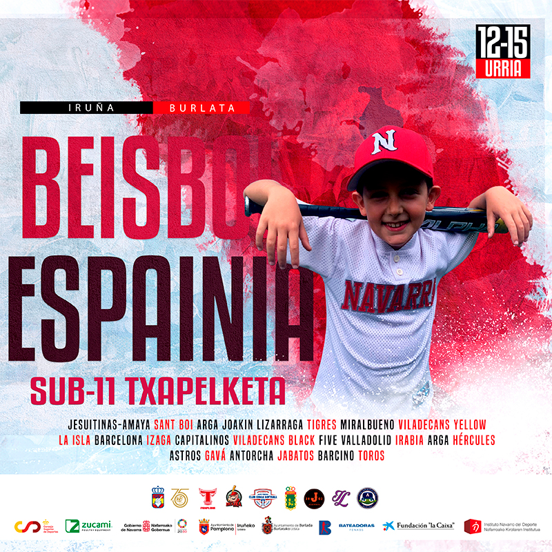 Navarra acoge el Campeonato de España de Béisbol Sub 11 con Máquina de Lanzar