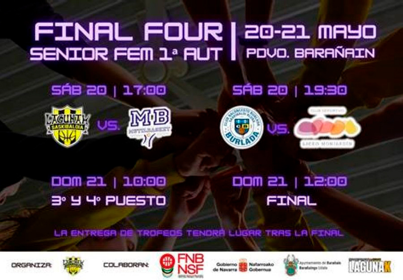 El Campeonato Navarro Senior Femenino 1&ordf; Auton&oacute;mica se decidir&aacute; en Bara&ntilde;ain