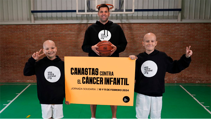 La Federaci&oacute;n Navarra de Baloncesto se suma a Canastas Contra el C&aacute;ncer Infantil 2024