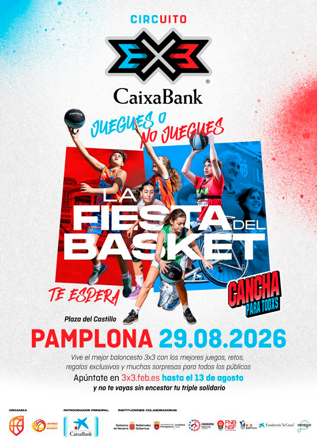 Circuito 3&times;3 Caixabank  Streetball Ayuntamiento de Pamplona 2026