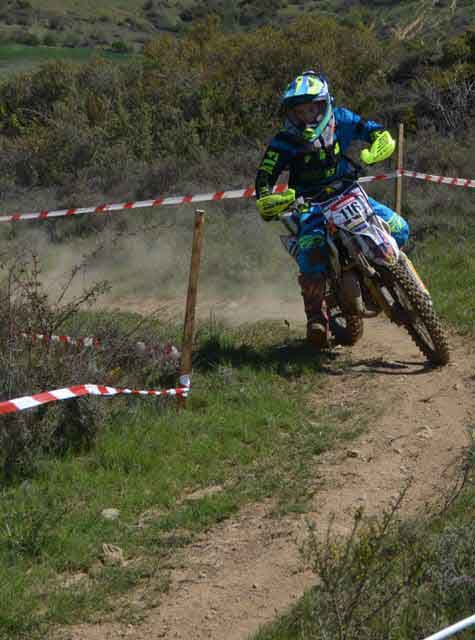 Aibar acogió la cuarta prueba del Campeonato Navarro de Enduro Infantil.
