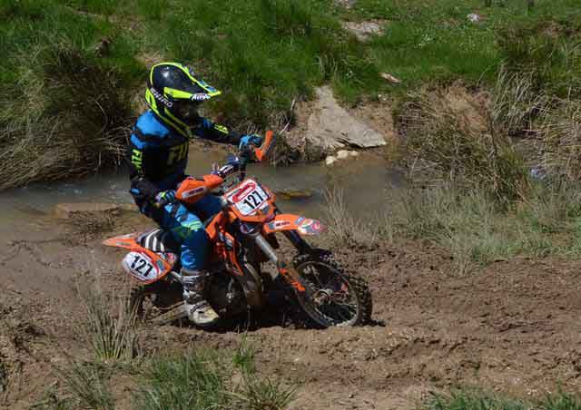 Aibar acogió la cuarta prueba del Campeonato Navarro de Enduro Infantil.