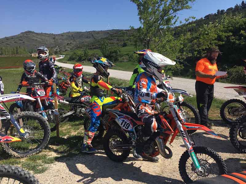 Aibar acogi&oacute; la cuarta prueba del Campeonato Navarro de Enduro Infantil.