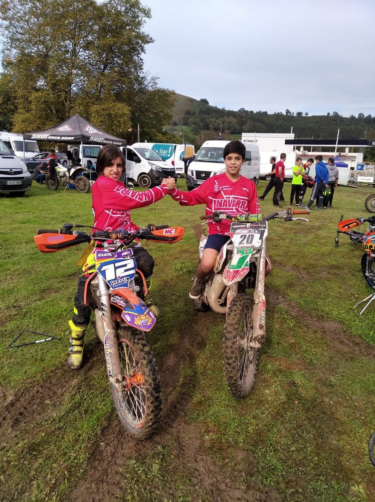 Escasa suerte para los pilotos navarros en el Campeonato de Espa&ntilde;a de Enduro Infantil
