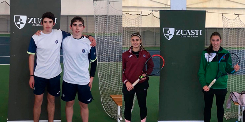 Leyre Ahechu y Sergio Orradre, campeones del Master J&uacute;nior Intersport Irabia-Dunlop