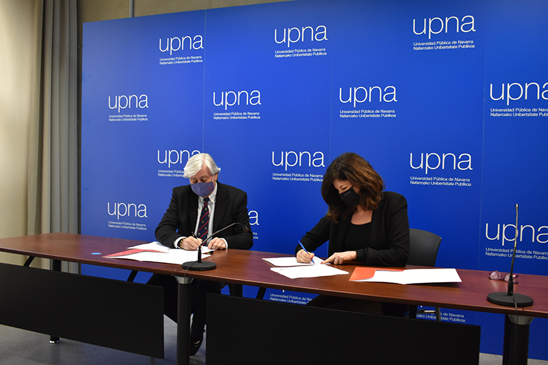 Firmado el Convenio con la UPNA