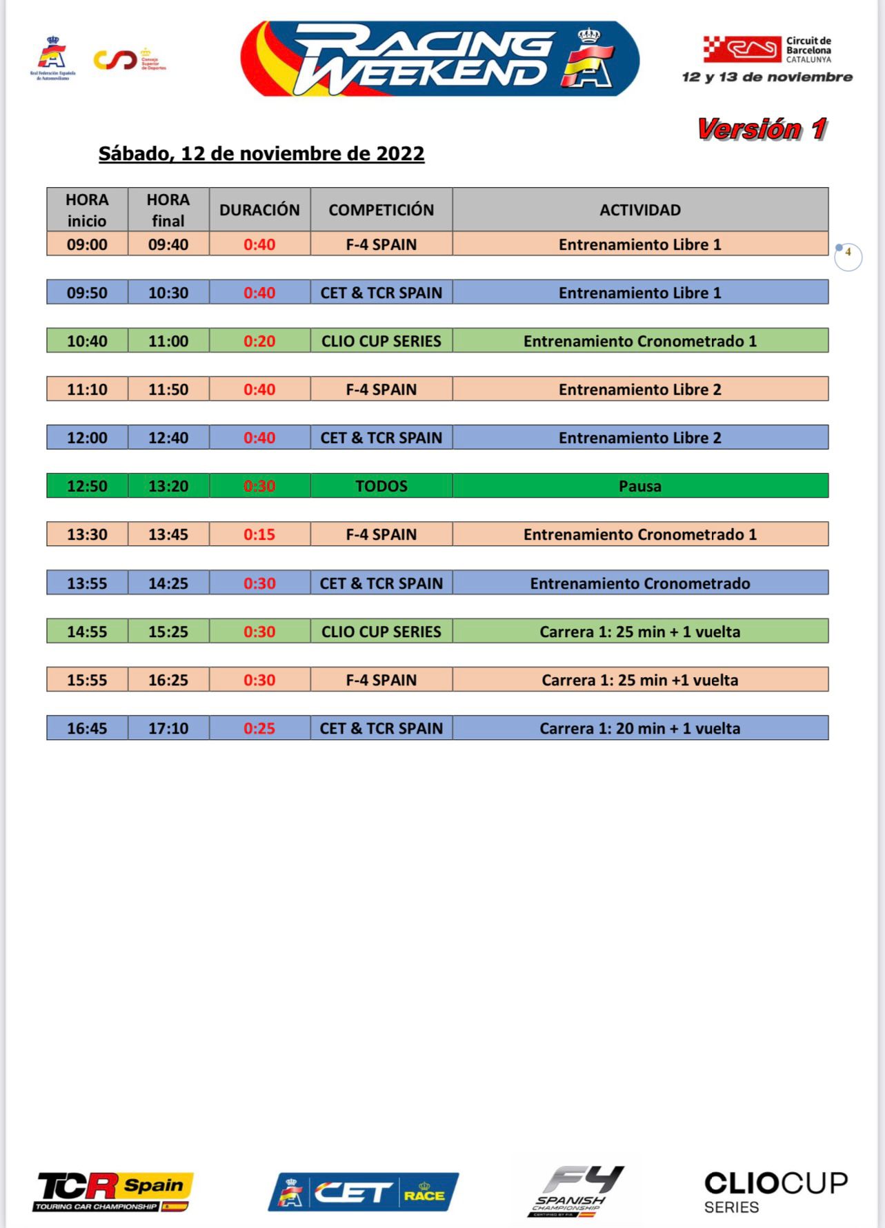 Erik Zabala, a por el título en Montmeló (12 y 13 de noviembre)