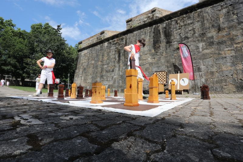 El ajedrez, protagonista en la zona joven Kirol Ari estos Sanfermines