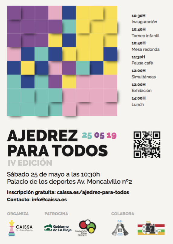 AJEDREZ PARA TODOS  IV EDICI&Oacute;N 2019