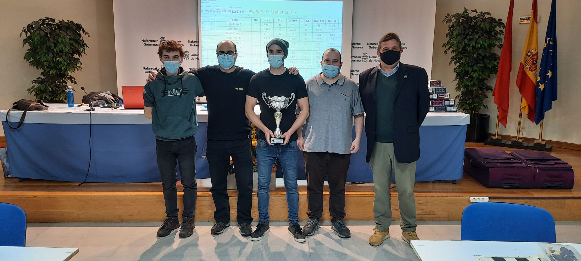 San Juan A, campe&oacute;n de Ajedrez R&aacute;pido por Equipos