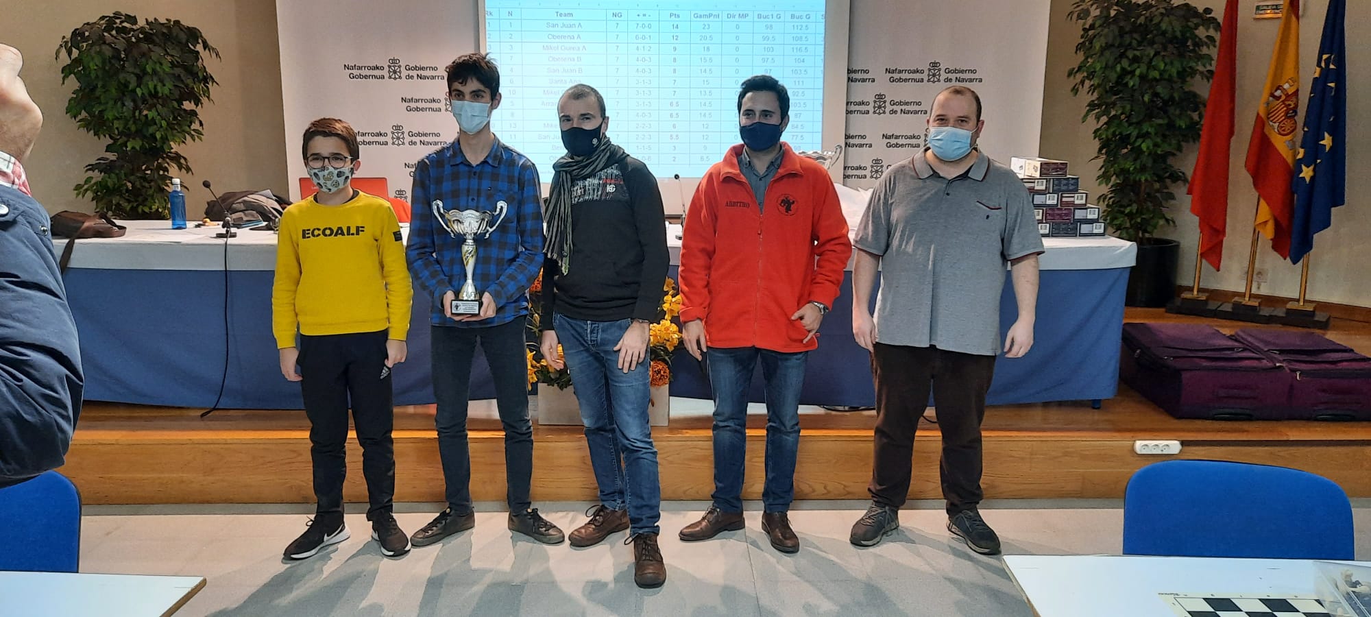 San Juan A, campeón de Ajedrez Rápido por Equipos