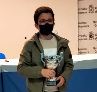 Javier Lizuáin Toni, campeón navarro de ajedrez de 25 minutos